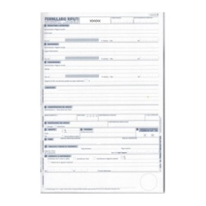 Blocco formulario identificazione rifiuti Foto prodotto