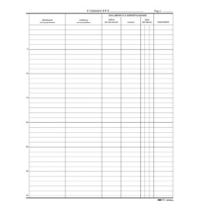 REGISTRO PERSONE ALLOGGIATE 31x24.5cm 46pg Foto prodotto