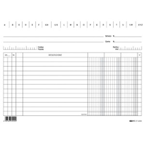 100 SCHEDE 3 COLONNE ORIZZONTALE Foto prodotto