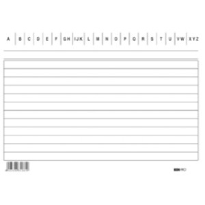 100 SCHEDE RIGATE ORIZZONTALE Foto prodotto