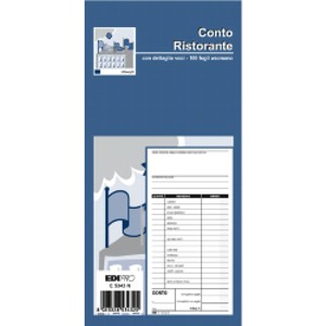 BLOCCO CONTO RISTORANTE Foto prodotto